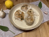 Poulet crémeux à l'ail et au citron