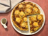 Quiche à la tomate, courgette et chèvre