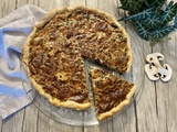 Quiche aux champignons, ricotta et parmesan