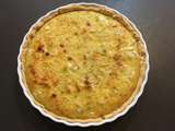 Quiche aux poireaux, miel et curry