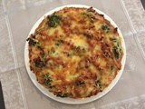 Quiche sans pâte aux brocolis et lardons