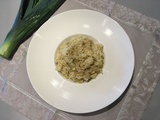 Risotto aux poireaux et Saint Marcellin