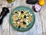 Salade de pois chiches, avocat et feta