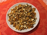 Salade de pois chiches, butternut rôtie et fêta, à la vinaigrette au sumac