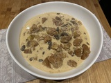 Sauté de veau au cidre et aux morilles