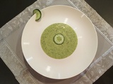 Soupe froide de courgette, concombre et Boursin