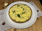 Tarte au citron et basilic