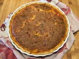 Tarte aux poivrons et merguez