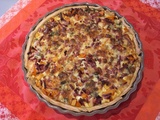 Tarte butternut, roquefort et lardons