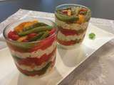 Verrine de brousse aux poivrons