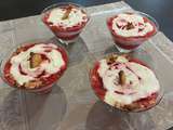 Verrine de fraises, ricotta et petits-beurre