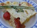 Clafoutis aux tomates cerises flocons d'avoine - 0 en jsc