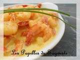 Crevettes épicées à la crème