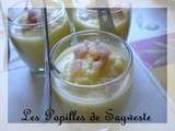 Gaspacho de courgette jaune en verrine