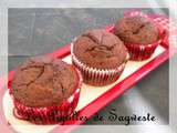 Muffins au chocolat et pépites pas light