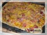 Pizza champignon noix jambon