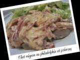 Filet mignon au philadelphia et poivrons (7pp)