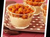 Verrine de houmous et carottes au ras el hanout