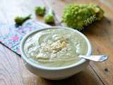 Soupe de chou romanesco aux amandes