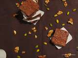 Brownies light aux noix et aux pistaches