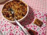 Crumble de pommes et pepites de caramel