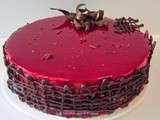 Entremet chocolat-framboise