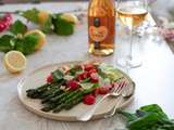 Asperges au parmesan et aux tomates cerises