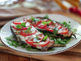 Aubergines façon tomates mozzarella