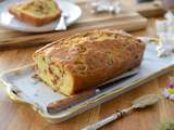 Cake aux olives, tomates et graines de courge