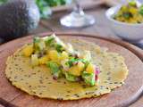 Crêpes de pois chiche et salsa de mangue et #Concours Inside