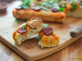 Focaccia au chorizo