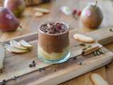 Mousse au chocolat croustillante à la compotée de poires