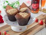 Muffins fraises rhubarbe