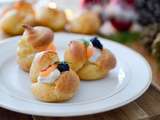 Petits choux au saumon