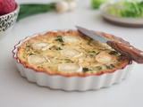 Quiche au chèvre et au cresson