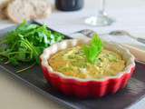 Quiche sans pâte au thon et petit pois parfumée à la menthe