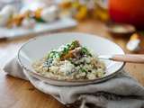 Risotto aux champignons au four