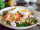 Salade de carottes aux champignons et noix