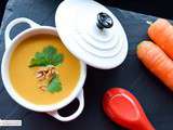 Soupe onctueuse patate douce et lait de coco