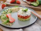 Tartare de concombre à la feta