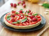 Tarte aux fraises basilic