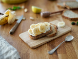 Tartines ricotta banane