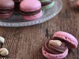 Macarons chocolat au lait et cacahuète