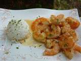 Crevettes en papillotte