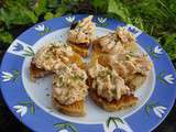 Crostinis aux rillettes de saumon