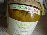 Curry de navet legum'andises et ses scones aux herbes