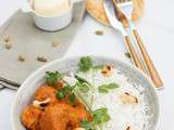 Butter chicken indien au beurre et crème de Bresse aoc #Concours Inside