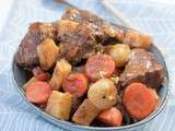 Sauté de bœuf à l'érable comme une carbonnade