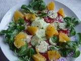 Salade tomate orange concombre