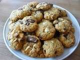 Cookies aux troix chocolats et aux amandes